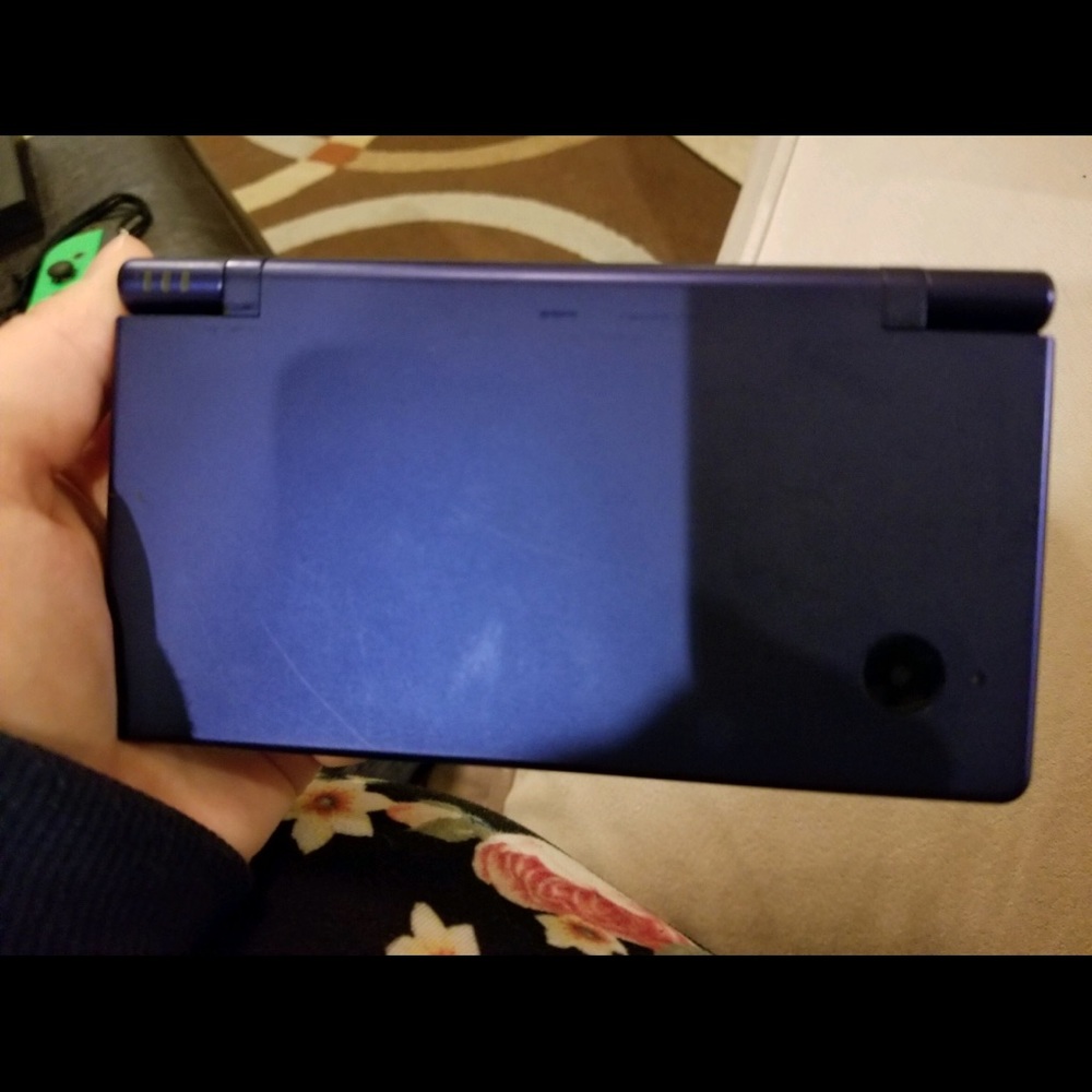 DSi blue with case and games